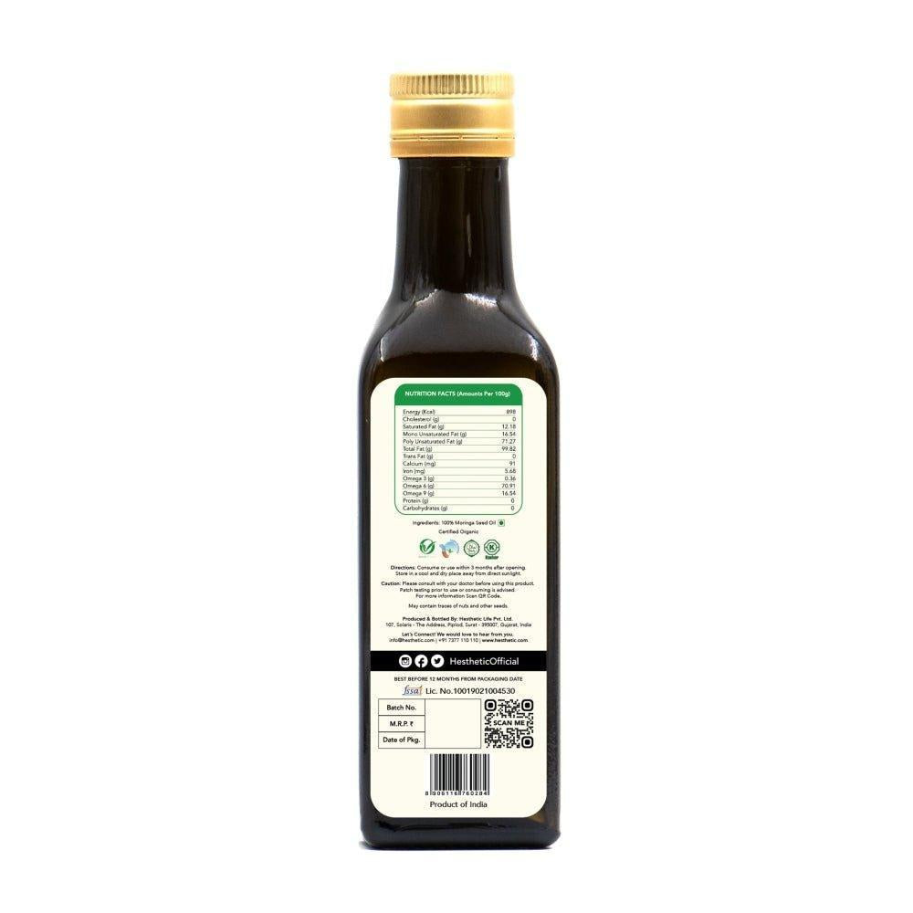 Hesthetic Cold Press Moringa Seed Oil.