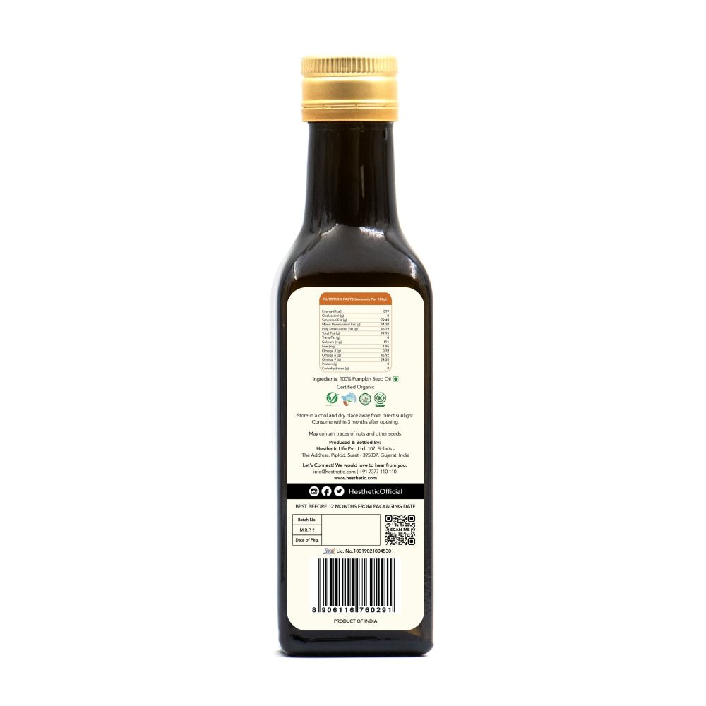 Hesthetic Cold Press Pumpkin Seed Oil - CBD Store India