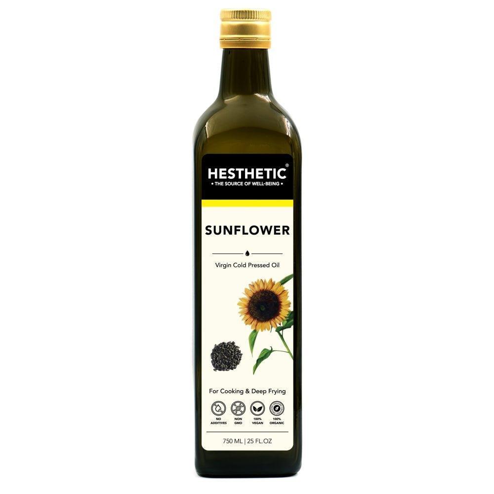Hesthetic Cold Press Sunflower Seed Oil.