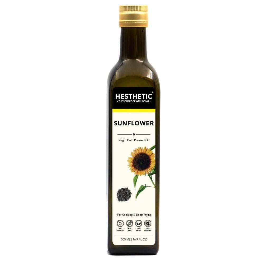 Hesthetic Cold Press Sunflower Seed Oil.