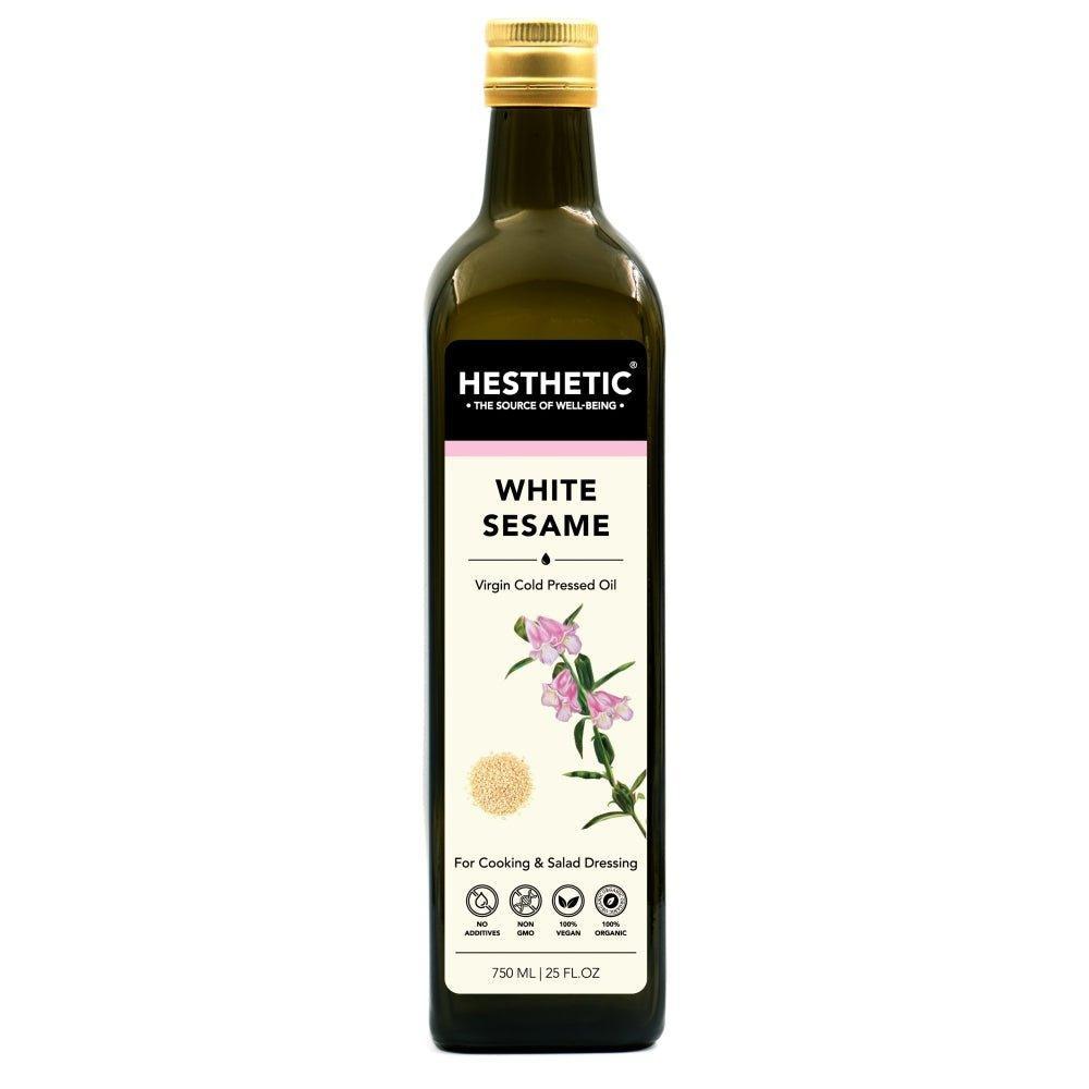 Hesthetic Cold Press White Sesame Seed Oil.