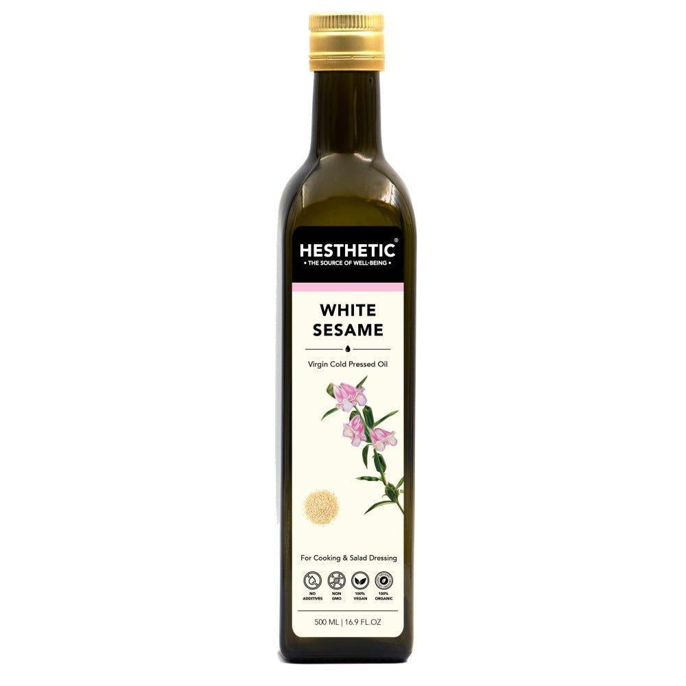 Hesthetic Cold Press White Sesame Seed Oil.