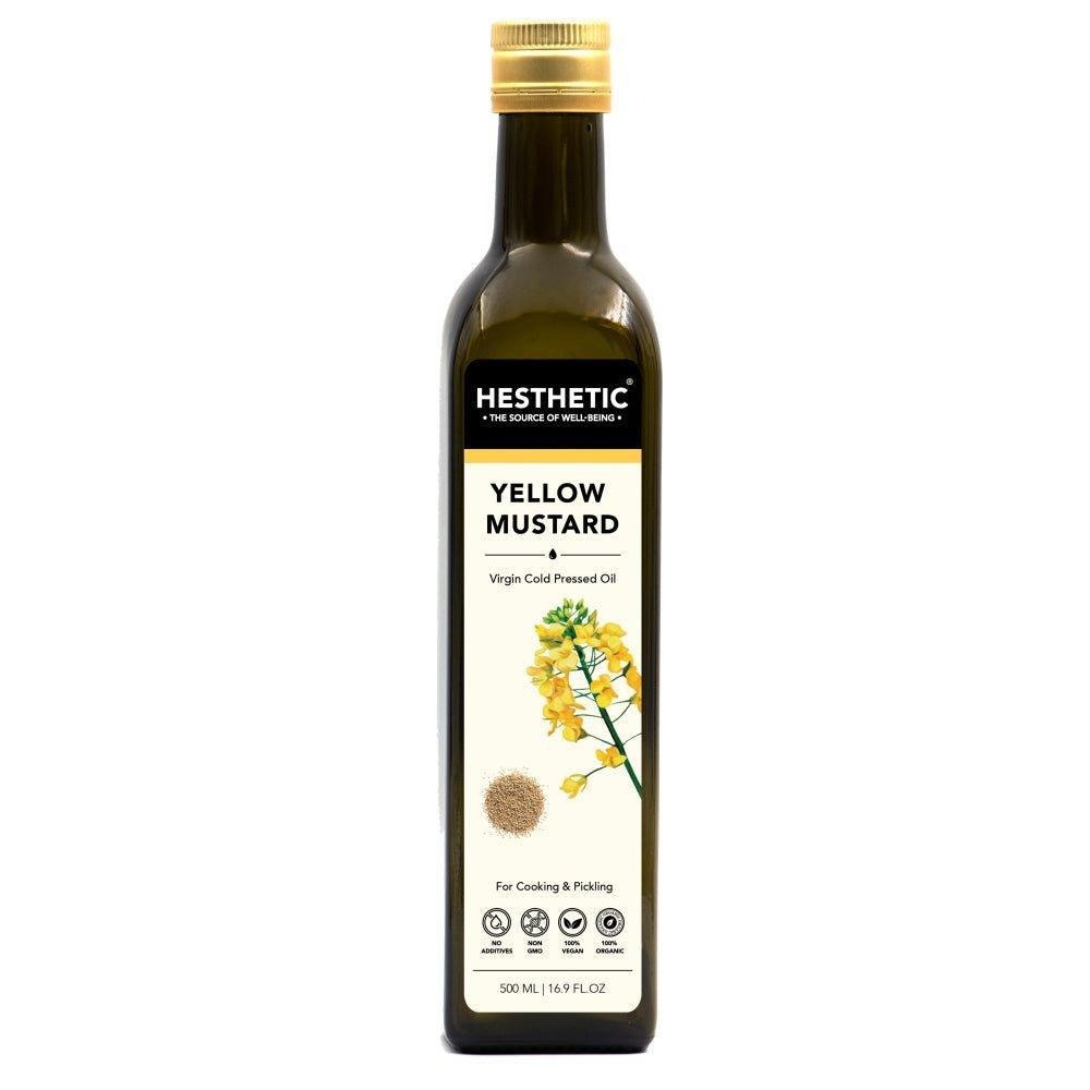 Hesthetic Cold Press Yellow Mustard Seed Oil.