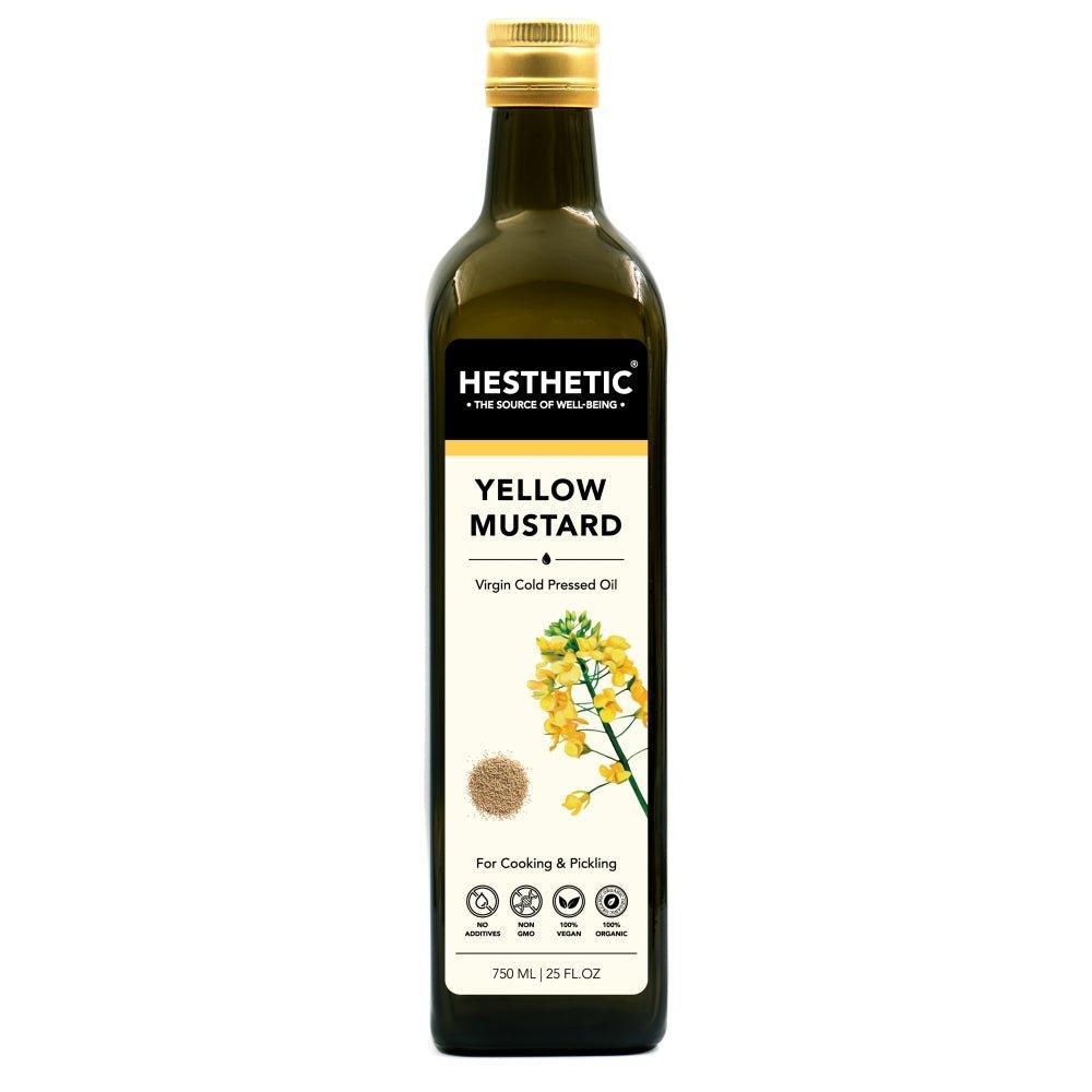 Hesthetic Cold Press Yellow Mustard Seed Oil.