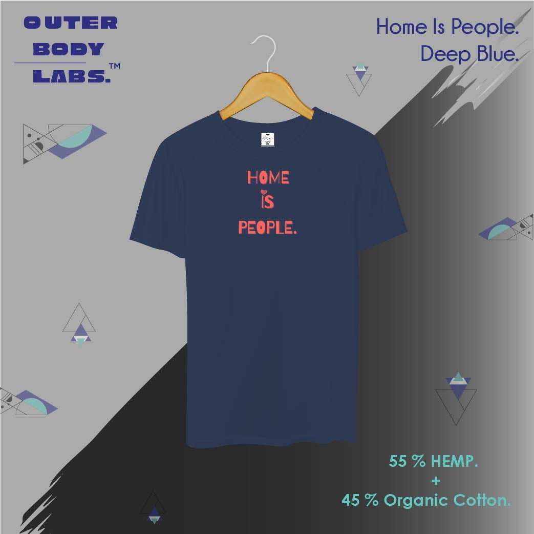 Home is People - OUTERBODY LABS - UNISEX HEMP T-shirt - CBD Store India
