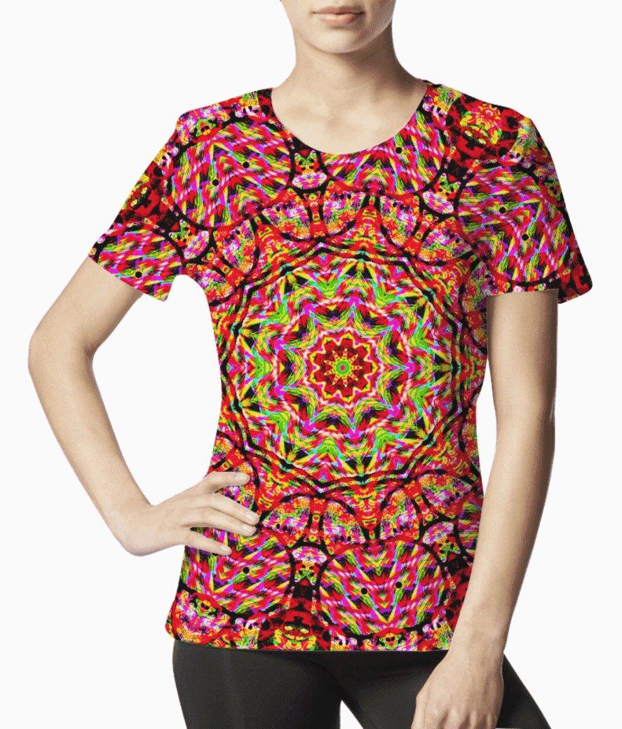Illuminated Haze Women's T-ShirtT-ShirtWomen's Cotton Graphic T-Shirt | Casual Wear, Music Fest
