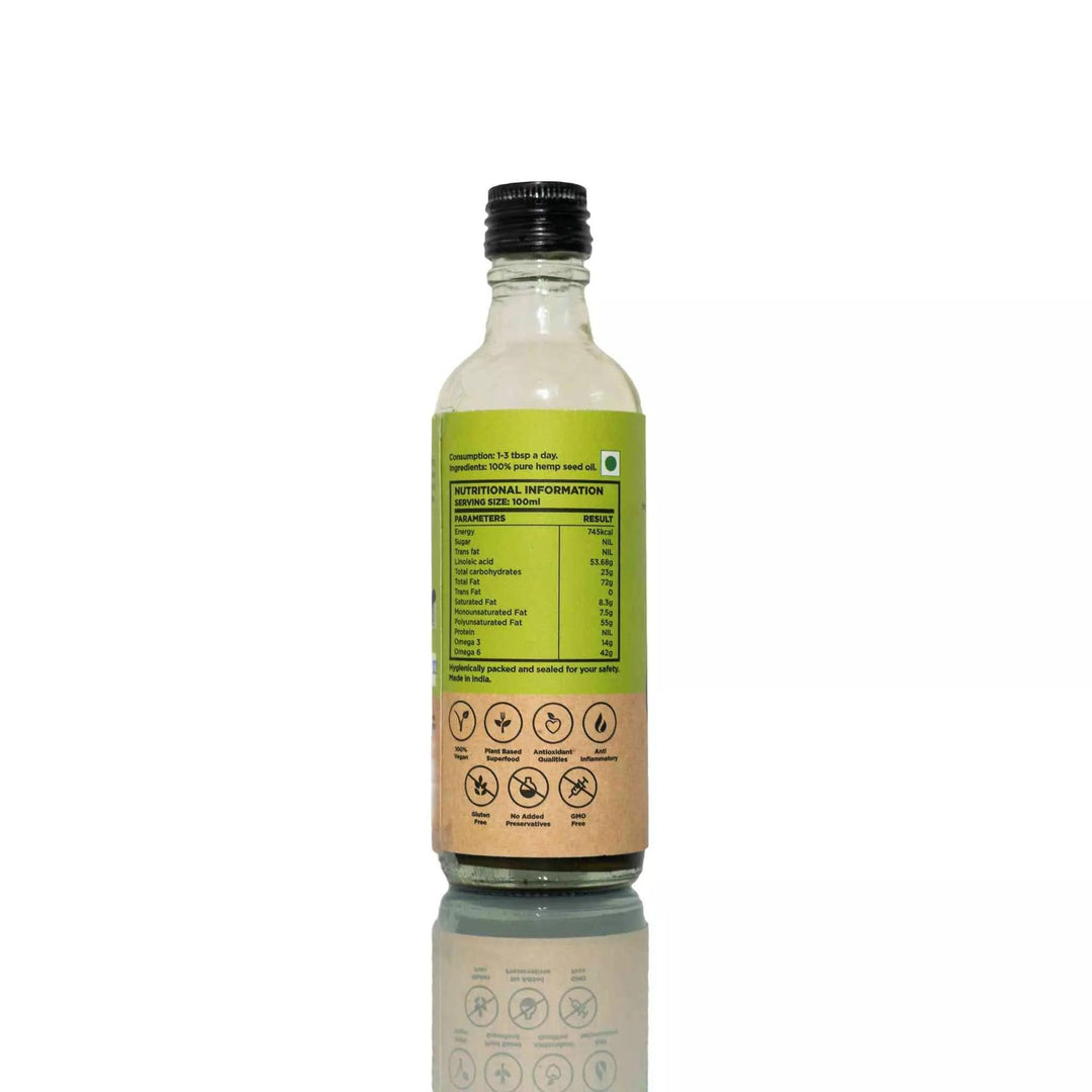 India Hemp & Co - Hemp Seed Oil 150mlHemp OilIndia Hemp & Co Hemp Seed Oil 150ml | Best Cold Pressed Hemp Oil | CSIN