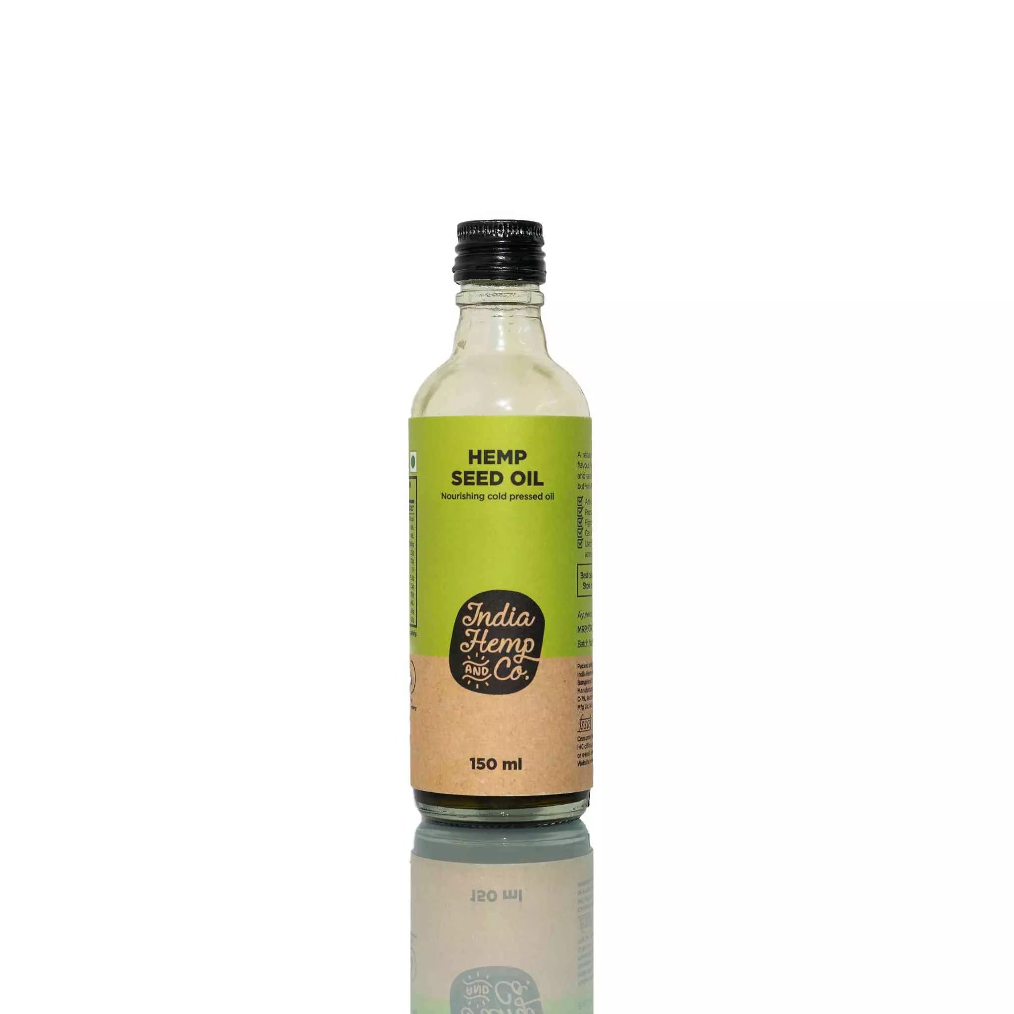 India Hemp & Co - Hemp Seed Oil 150ml - CBD Store India