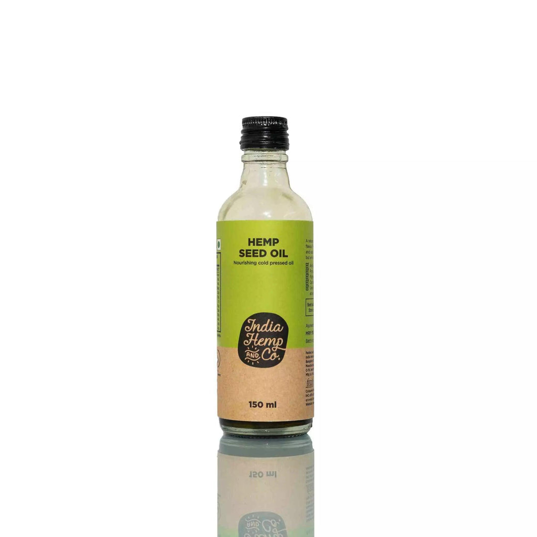 India Hemp & Co - Hemp Seed Oil 150mlHemp OilIndia Hemp & Co Hemp Seed Oil 150ml | Best Cold Pressed Hemp Oil | CSIN