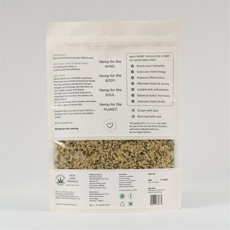 India Hemp Organics - Hemp Hearts - CBD Store India