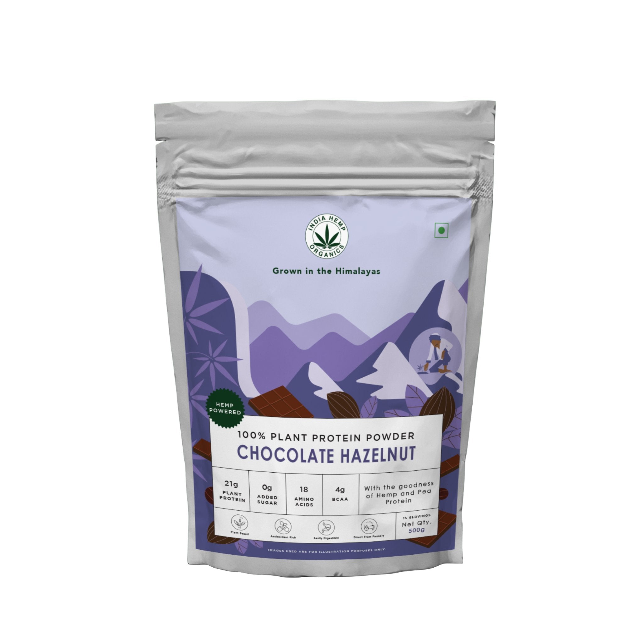 India Hemp Organics - Hemp Protein Powder - Chocolate Hazelnut - CBD Store India