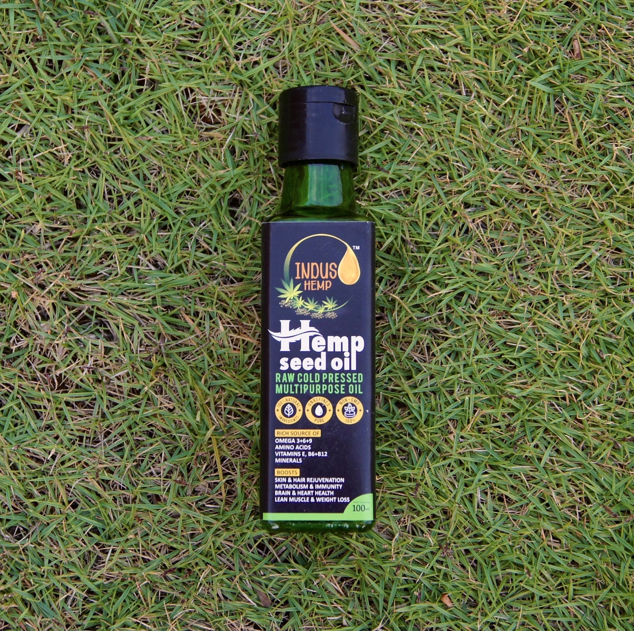 Indus Hemp - Hemp Seed Oil 100ml/250ml/500ml - CBD Store India