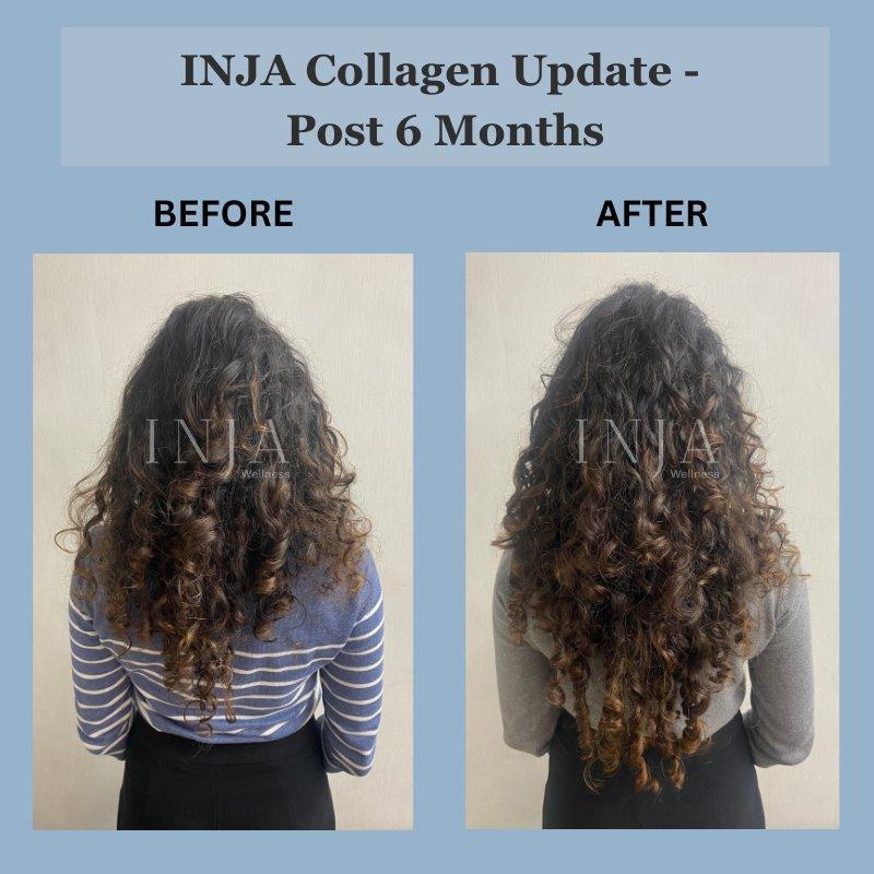 INJA Beauty Collagen for Skin, Hair & Nails, with Vit C, Glutathione,Biotin & more - Lychee Flavour.