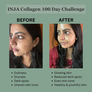 INJA Beauty Collagen for Skin, Hair & Nails, with Vit C, Glutathione,Biotin & more - Orange Flavour - CBD Store India