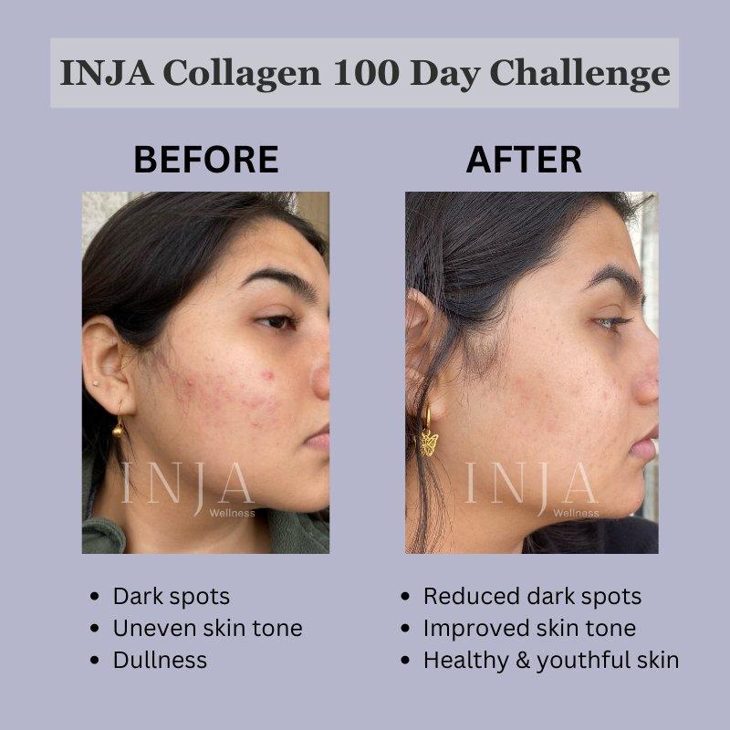INJA Fit Marine Collagen For Skin, Joints And Muscles, With Vit C & Glucosamine - Chocolate Flavour.