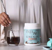 INJA Fit Marine Collagen For Skin, Joints And Muscles, With Vit C & Glucosamine - Coffee Flavour - CBD Store India
