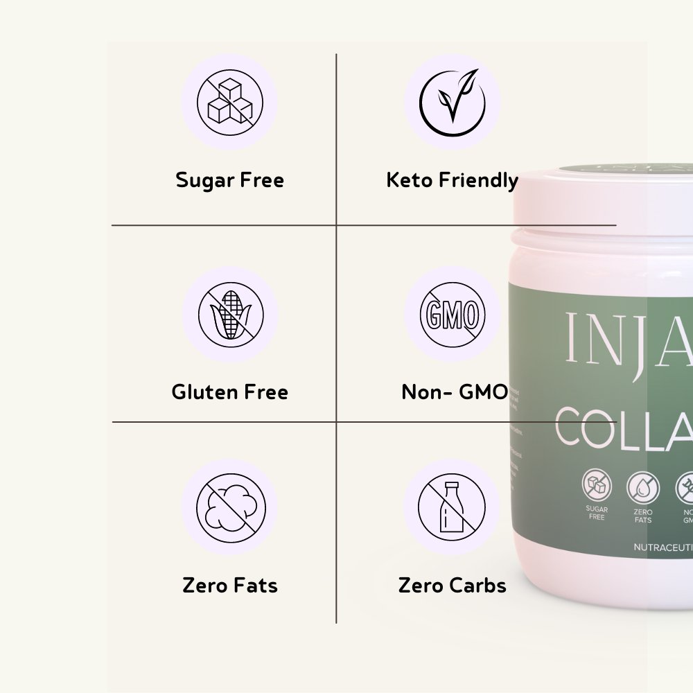 INJA Prime Collagen, Finest Hydrolyzed Marine Collagen - Unflavoured - CBD Store India