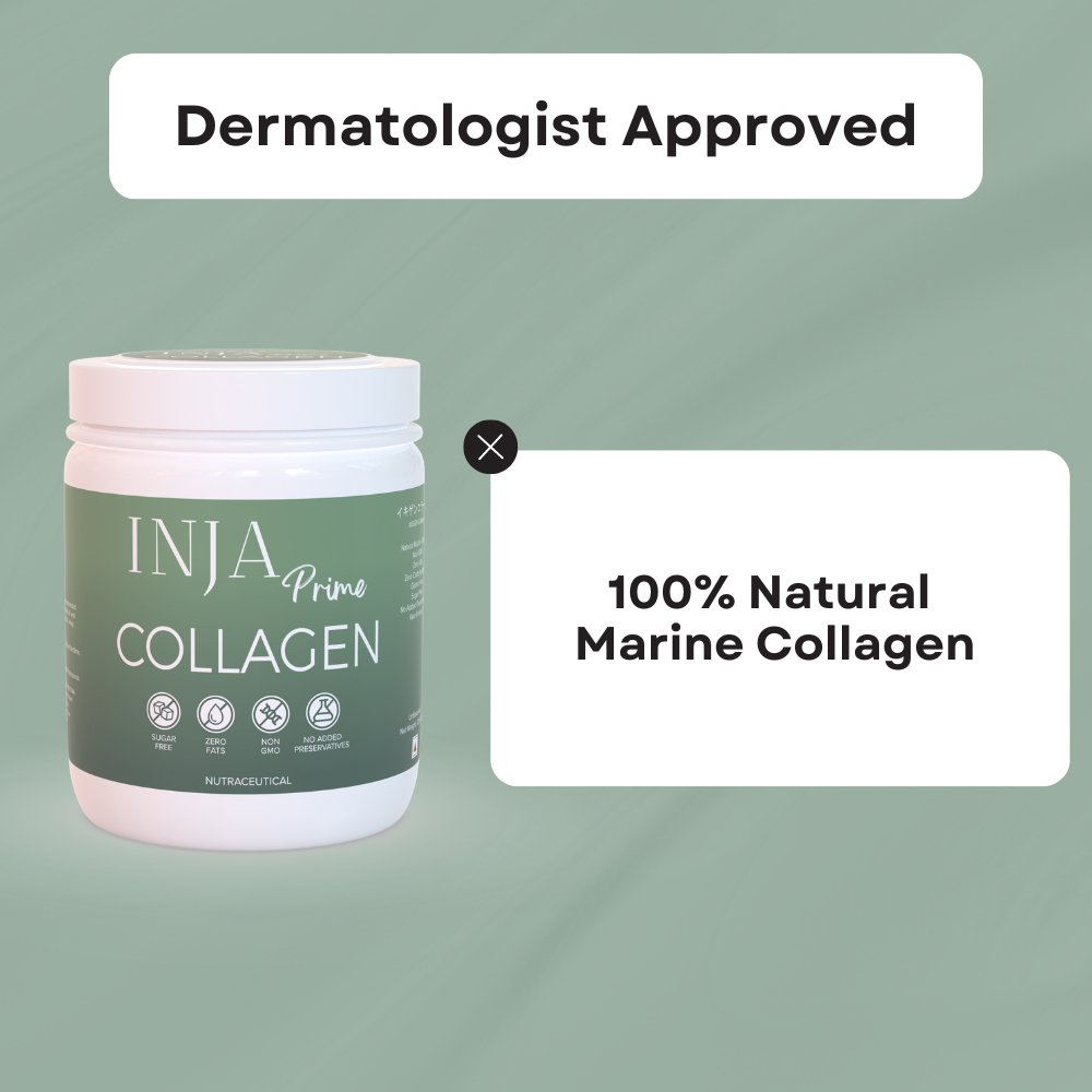 INJA Prime Collagen, Finest Hydrolyzed Marine Collagen - Unflavoured - CBD Store India