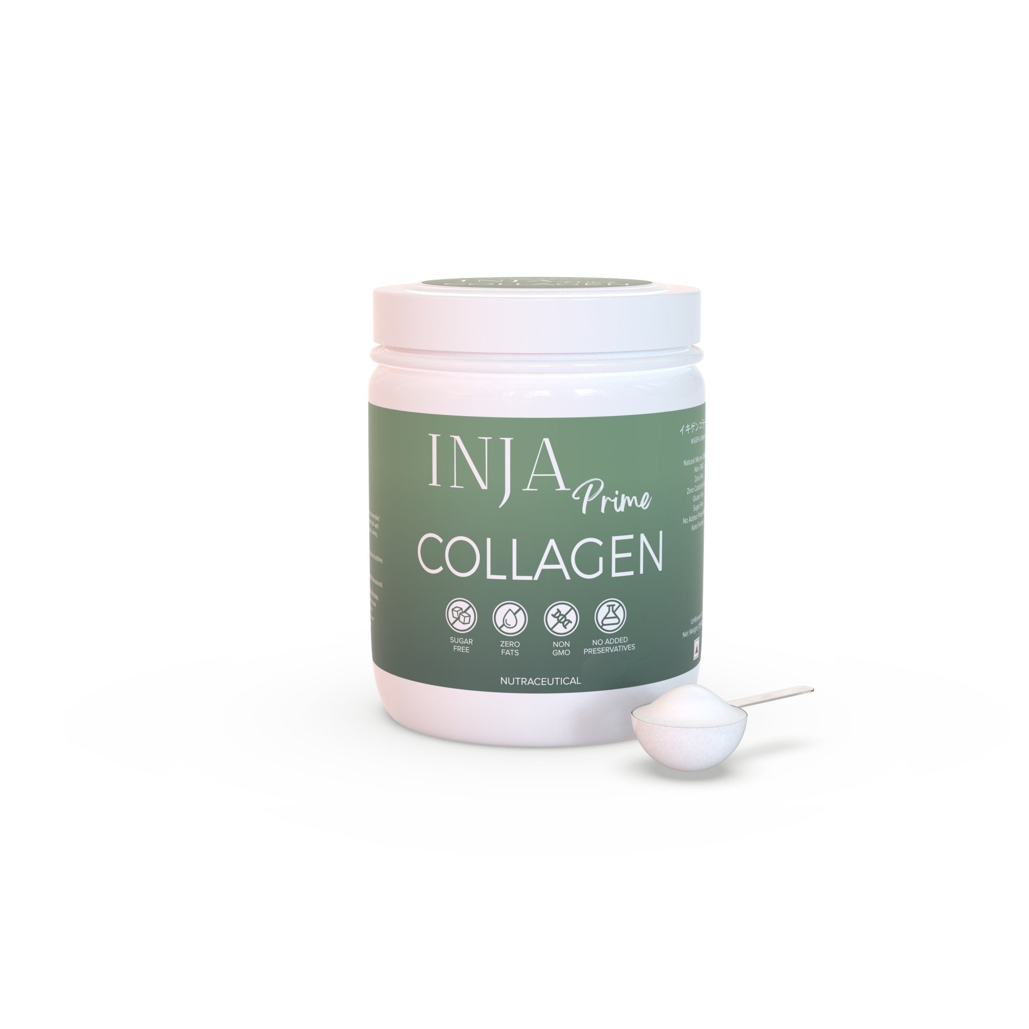 INJA Prime Collagen, Finest Hydrolyzed Marine Collagen - Unflavoured - CBD Store India