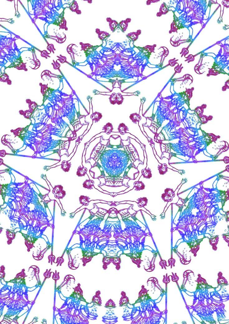 Kali Mata's Harmonious Dream Women's Crop TopCrop TopWomen's Cotton Crop Top - Soma Flora Design