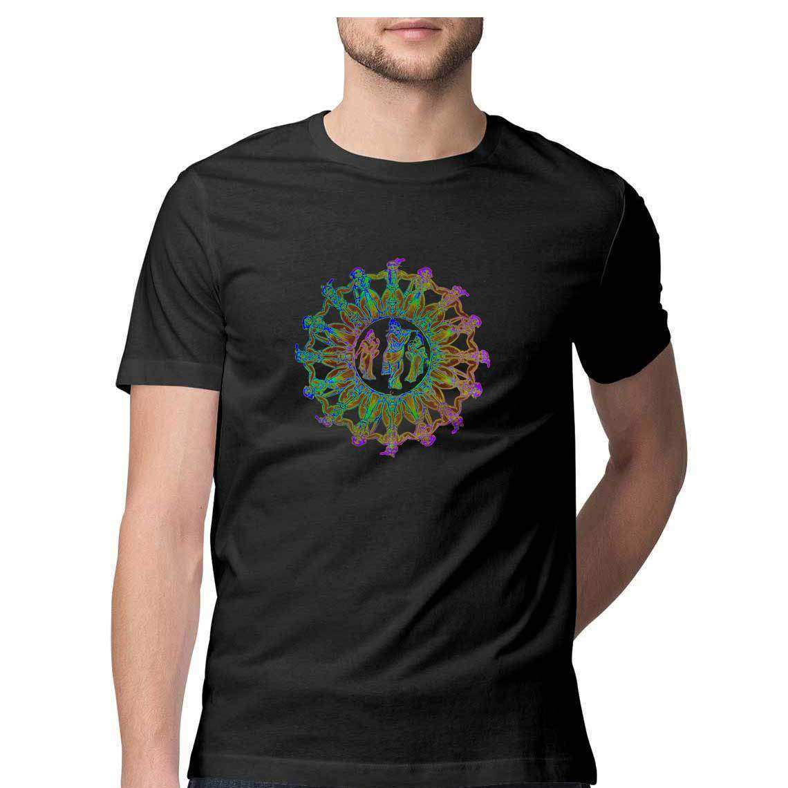 Krishna's Dance of Divine Love Men's T-Shirt - CBD Store India