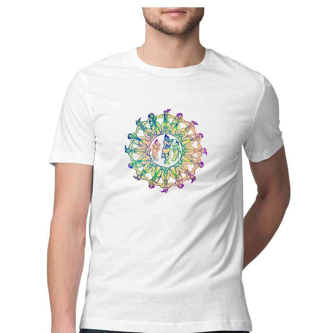 Krishna's Dance of Divine Love Men's T-Shirt - CBD Store India