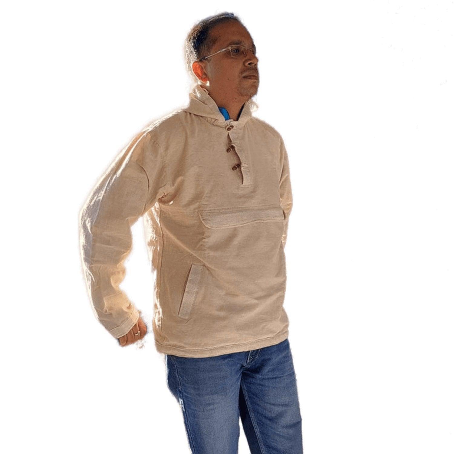 Kumaon Khand - Hemp Kangaroo Hoodie.