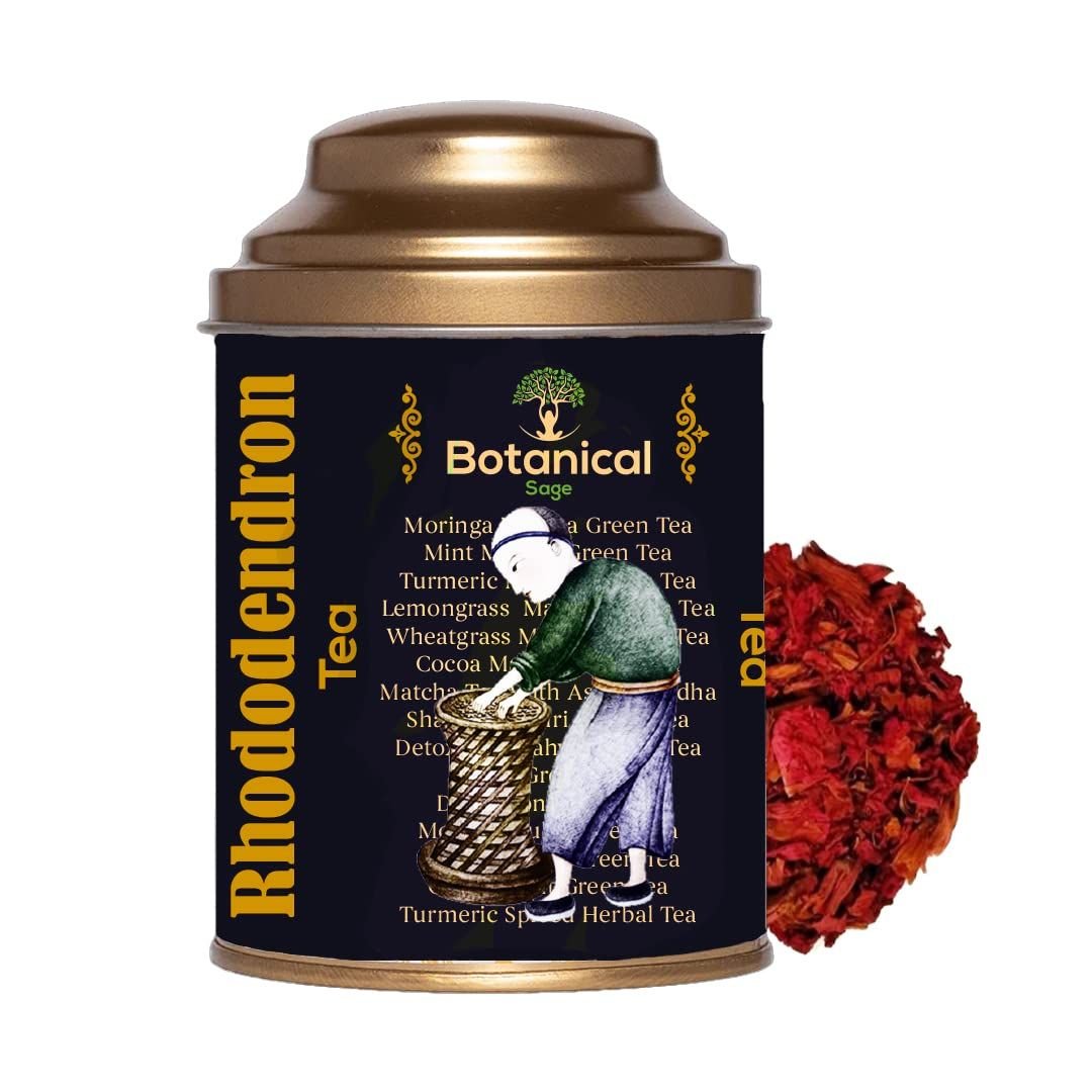 Leanbeaing Herbaveda - Rhododendron Flower with Free Tea Infuser - CBD Store India