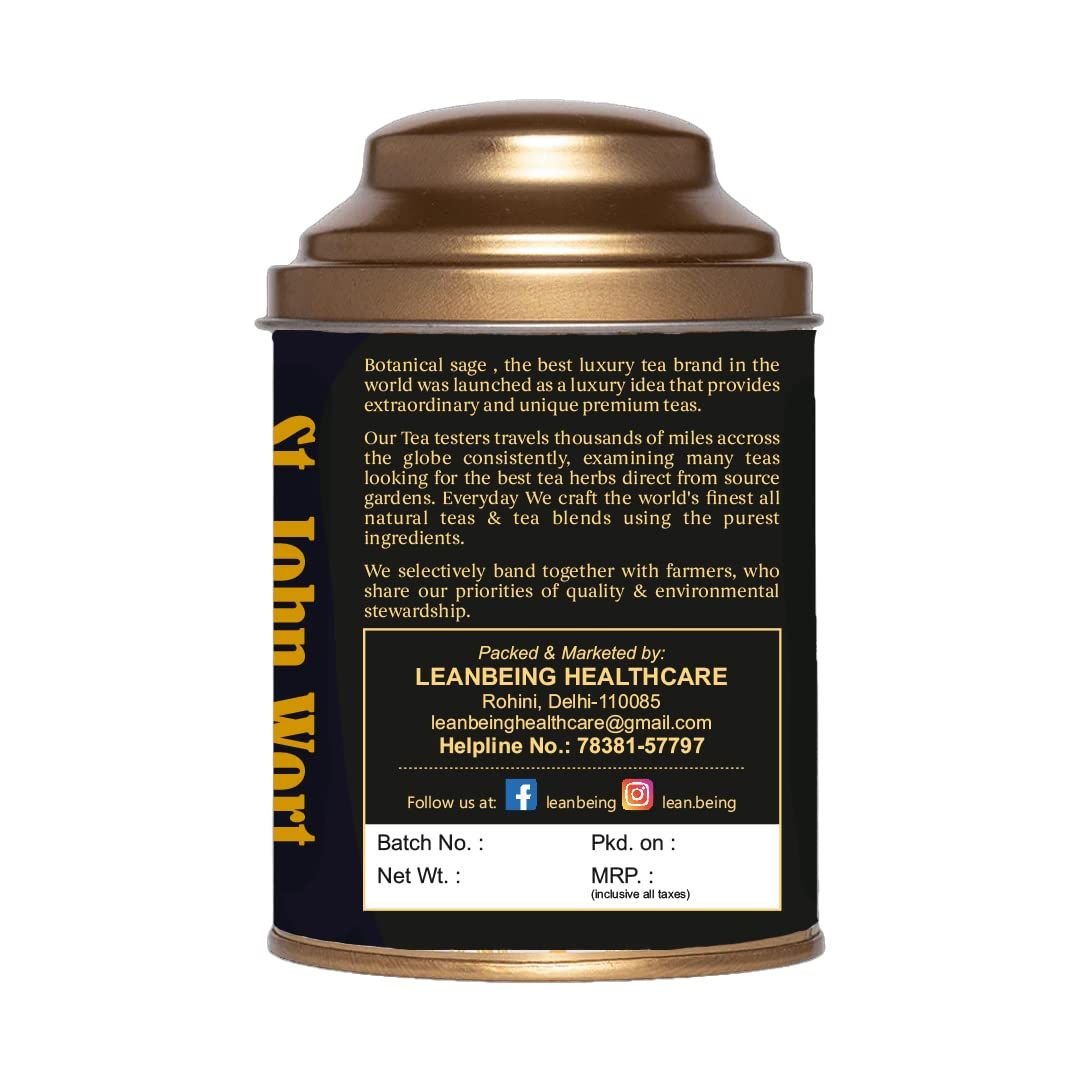 Leanbeaing Herbaveda - St. John's Wort Flower with Free Tea Infuser - CBD Store India