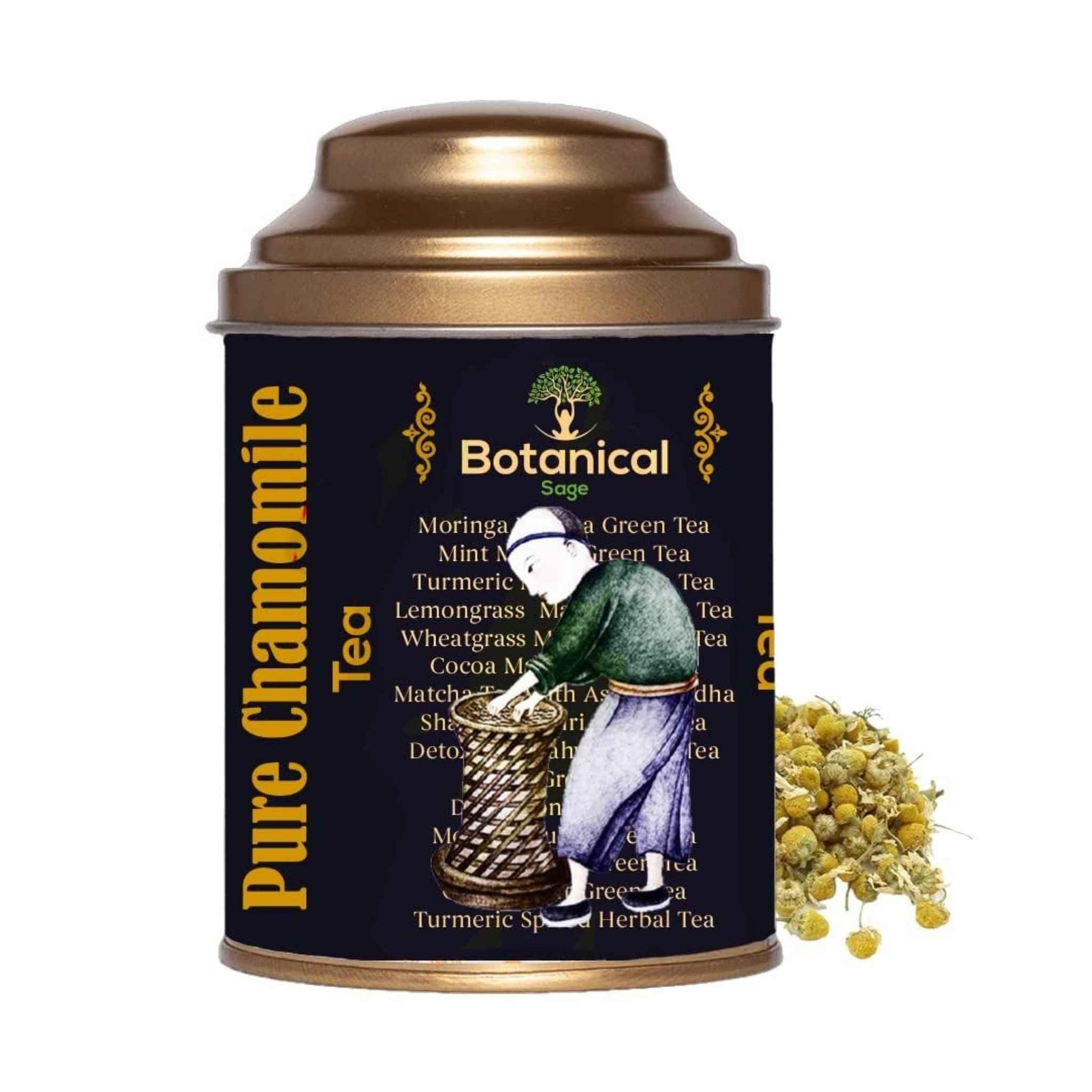 Leanbeing Healthcare - Chamomile Flower with Free Tea Infuser - CBD Store India