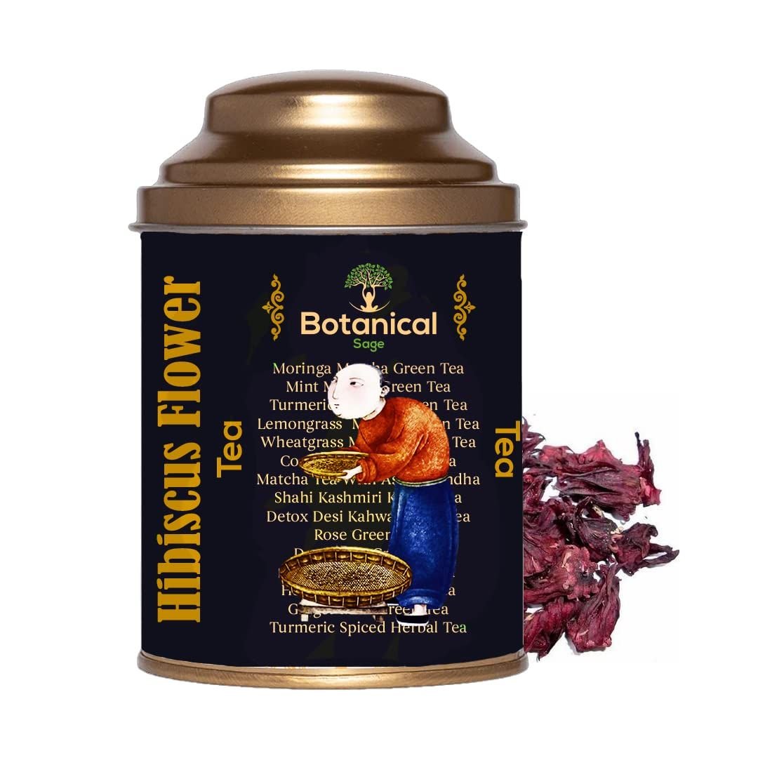 Leanbeing Herbaveda - Hibiscus Flower with Free Tea Infuser - CBD Store India
