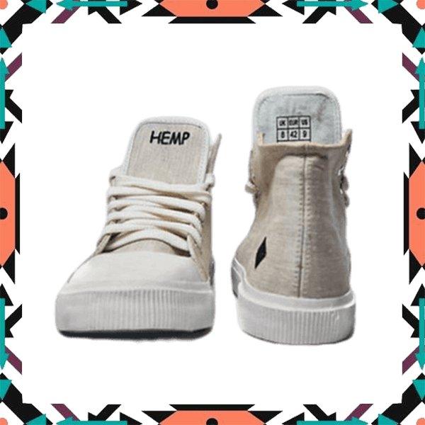 Maafaa Designs Hemp High Top & Rubber Toe Shoes - CBD Store India