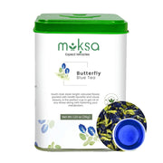 Moksa Blue Pea Butterfly Flowers - Caffeine free herbal tea- 35gm - CBD Store India