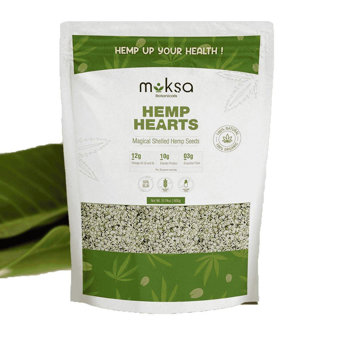 Moksa Botanicals HEMP HEARTS Shelled Hemp SeedsMoksa Botanicals Hemp Hearts - Hemp Hearts Benefits