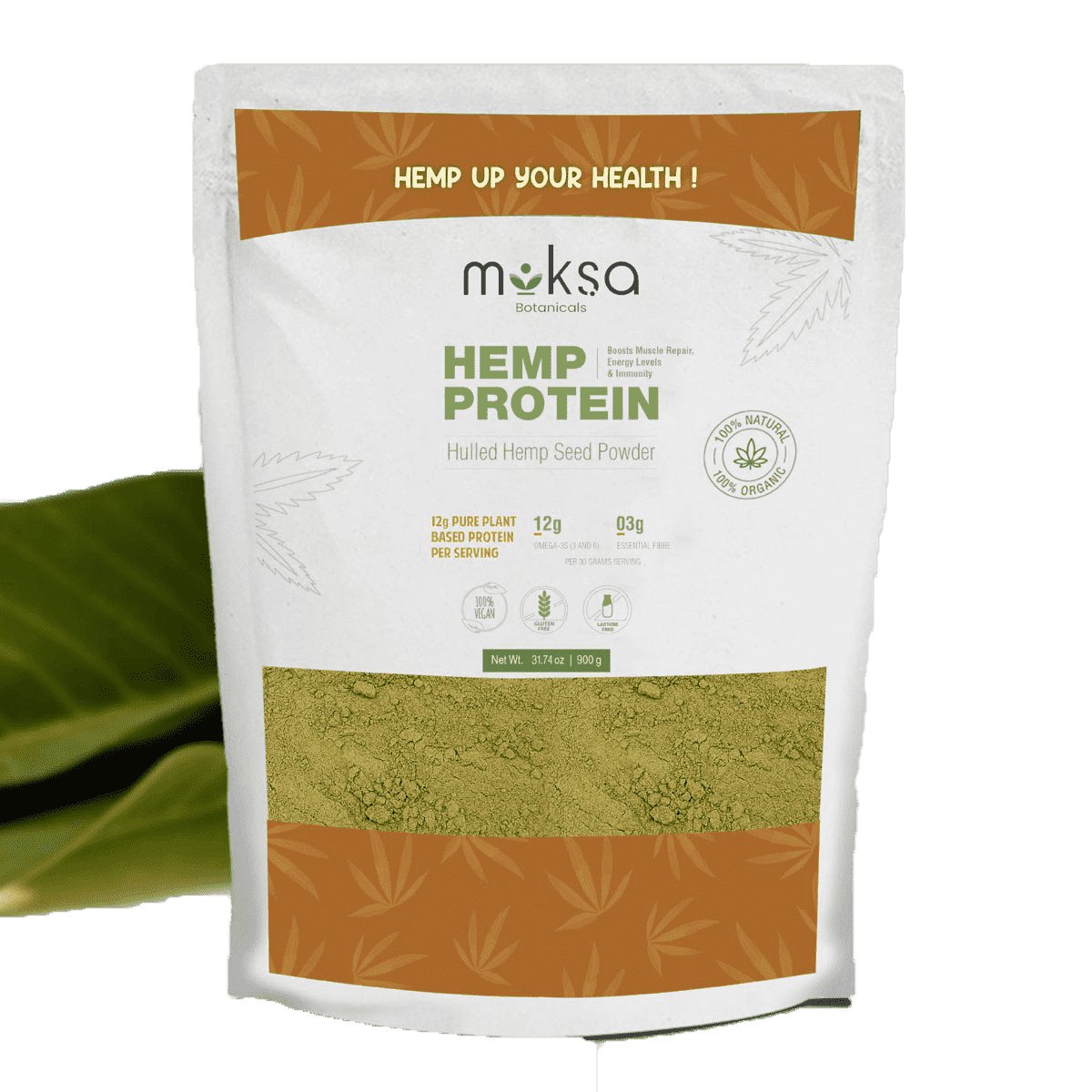 Moksa Botanicals Hemp Seed Protein Powder - CBD Store India