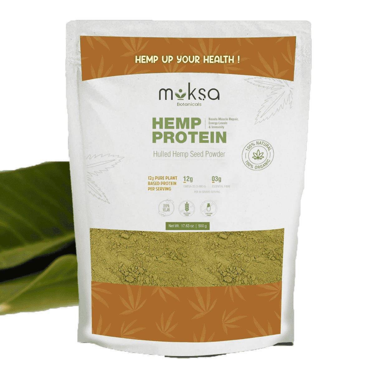 Moksa Botanicals Hemp Seed Protein Powder.