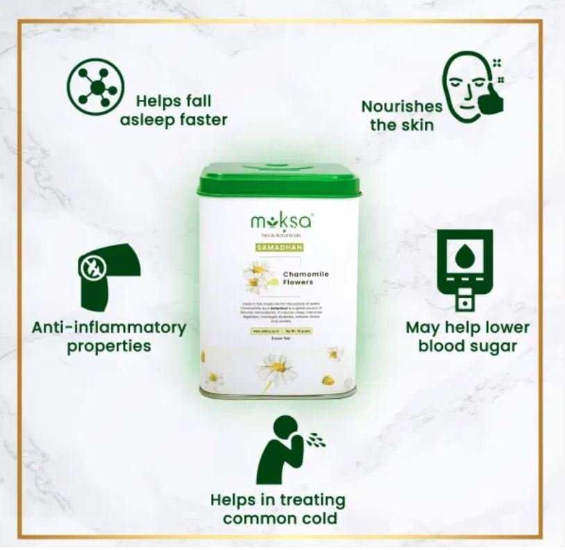 Moksa Chamomile Flower Herbal Tea.