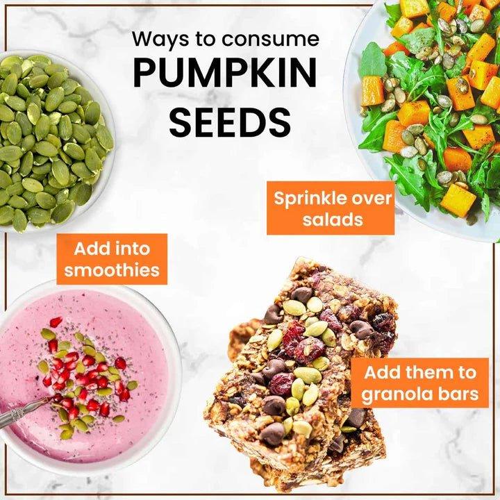 Moksa Edible Pumpkin Seeds | High in Protein & Potassium | Boosts Metabolism.