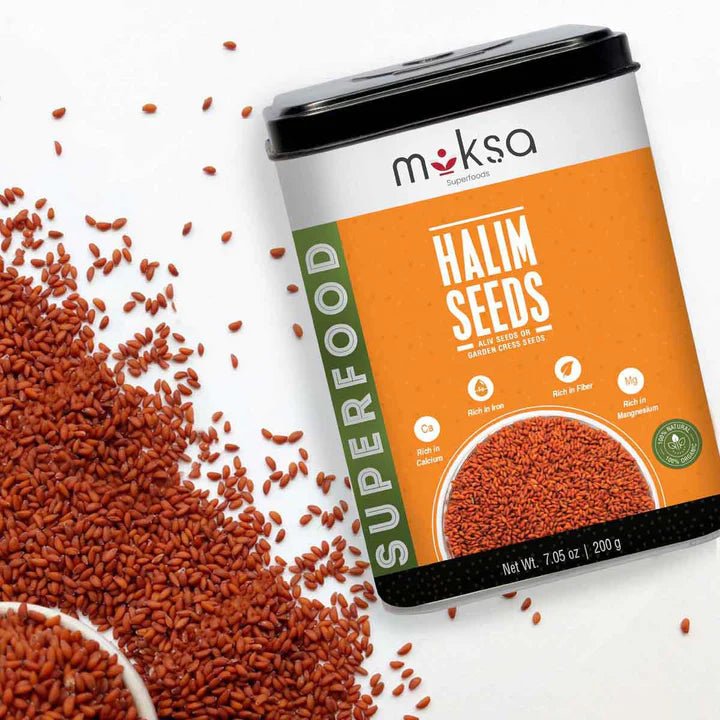 Moksa Halim Seeds | Garden Cress Seed | Aliv Seed | Organic | Asaliya Seed - CBD Store India