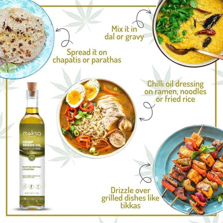 Moksa - Hemp Seed OilHemp oilMoksa - Hemp Seed Oil | Boosts Heart Function and Immunity
