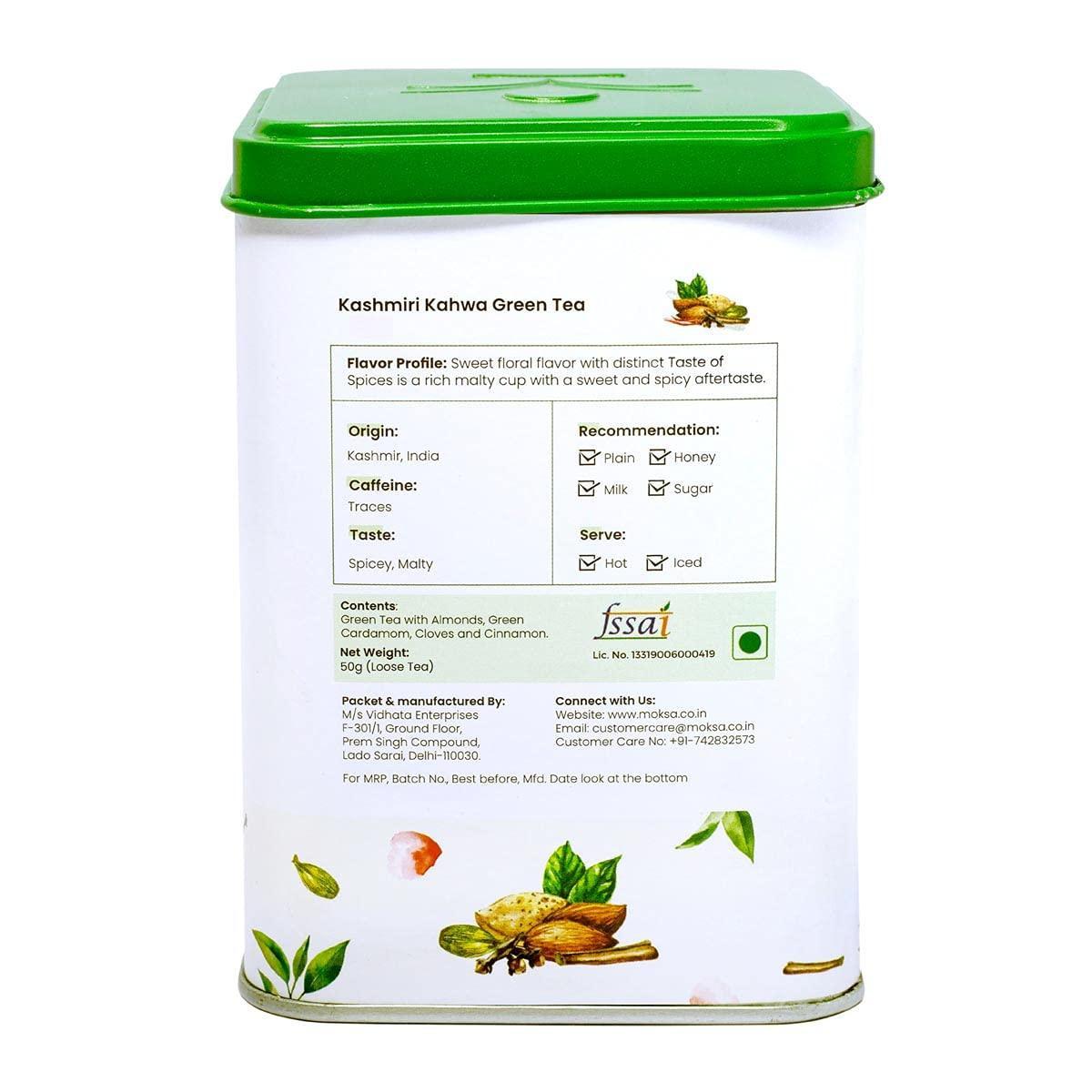 Moksa Kashmiri Kahwa Green Tea.