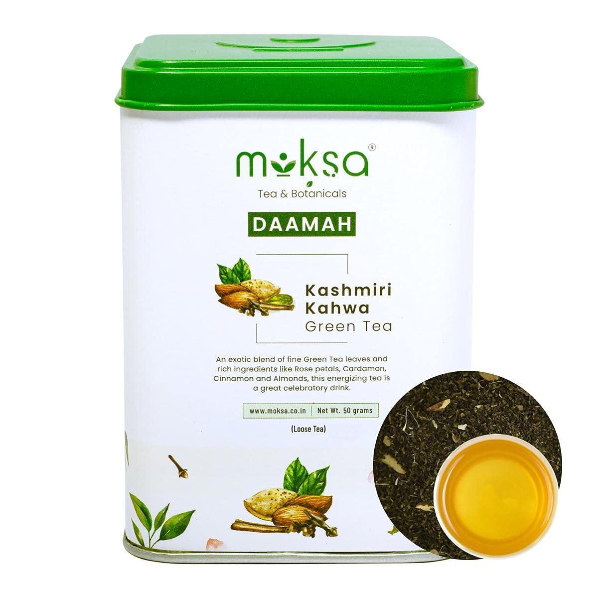 Moksa Kashmiri Kahwa Green Tea.