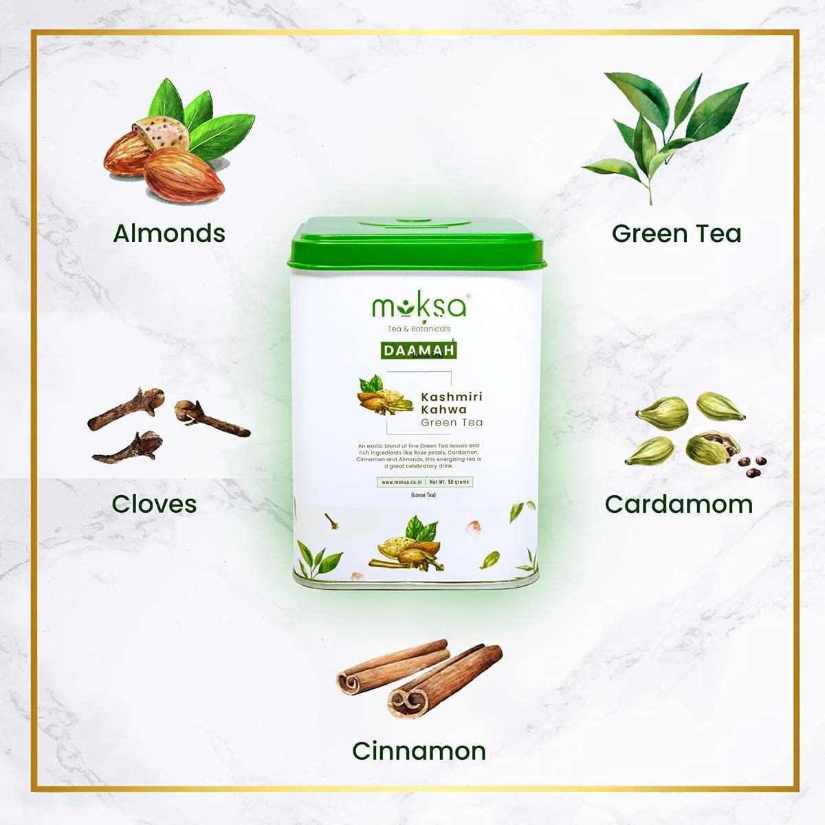 Moksa Kashmiri Kahwa Green Tea.