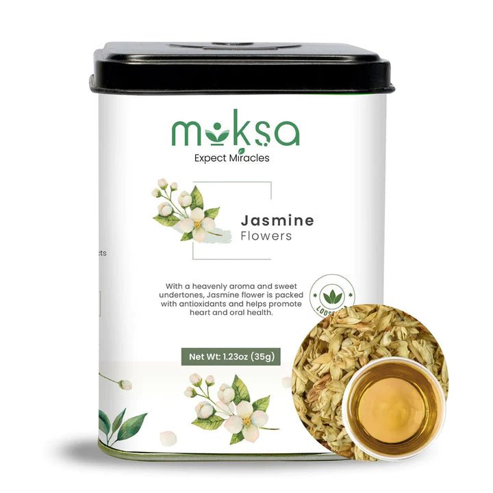 Moksa - Organic Jasmine Flower Tea - 35gm - CBD Store India