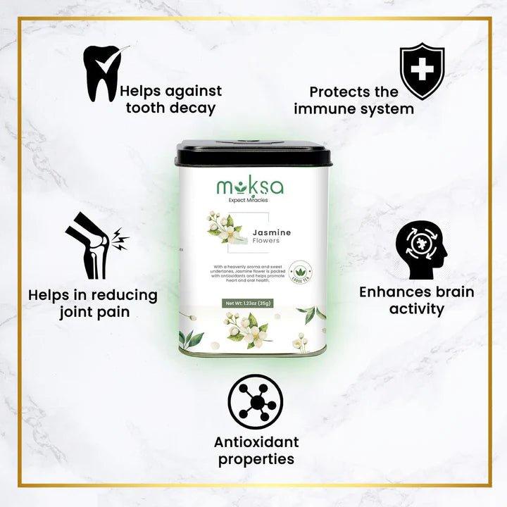 Moksa - Organic Jasmine Flower TeaHerbal TeaMoksa - Organic Jasmine Flower Tea | Herbal Tea | CBD Store India
