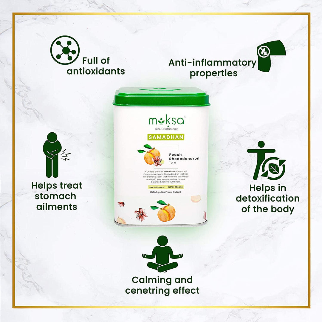 Moksa - Pure Peach Rhododendron Tea (PC of 15)Health CareMoksa Pure Peach Rhododendron Tea | Healthy and Natural Tea | CSIN
