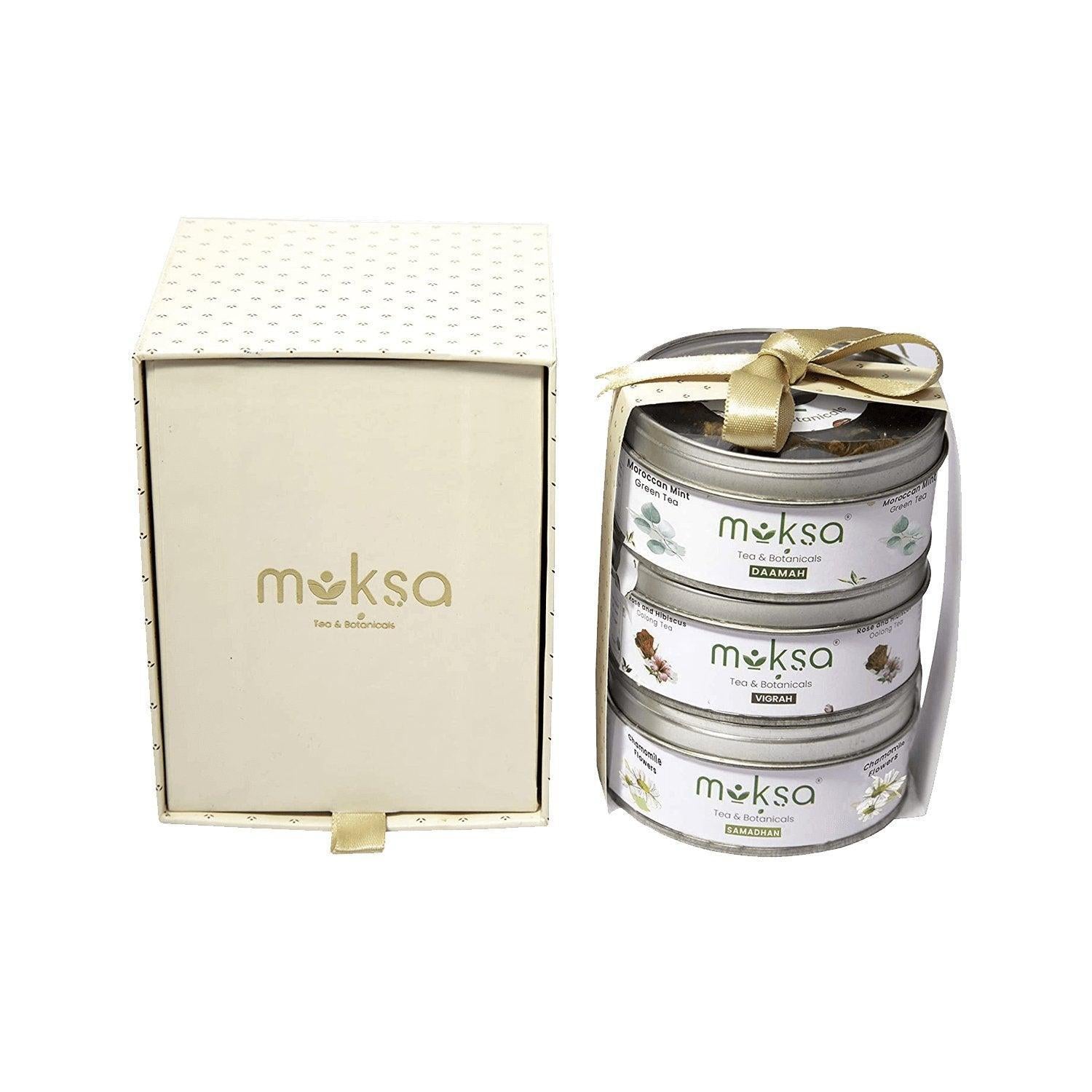 Moksa Rose & Hibiscus, Moroccan Mint and Chamomile Flowers Tea - Combo.