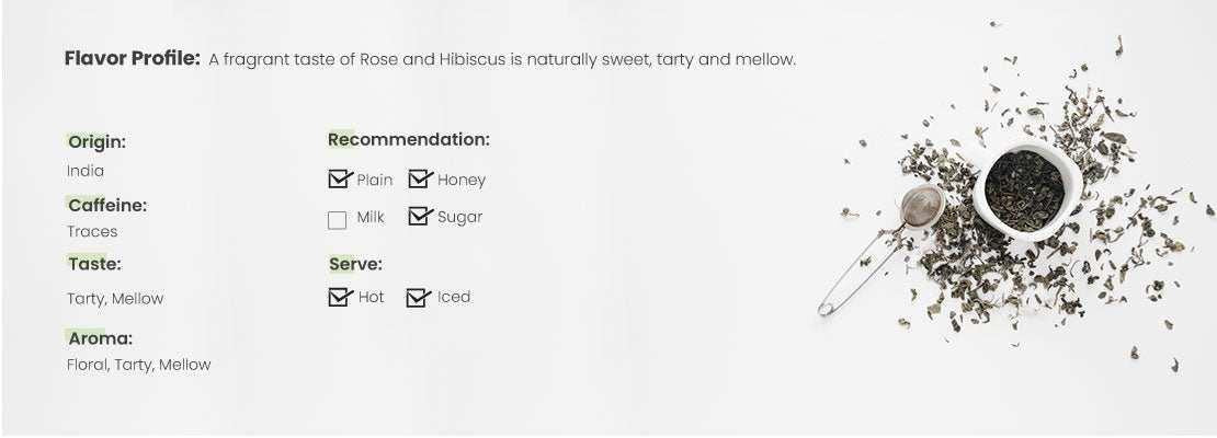 Moksa Rose & Hibiscus Oolong Darjeeling Tea – Loose Leaf Tea – 50 Gm.