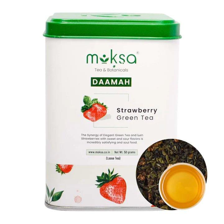 Moksa Strawberry Green TeaHealth CareMoksa Strawberry Green Tea | Sweet Subtle Flavour of Strawberry | CSIN