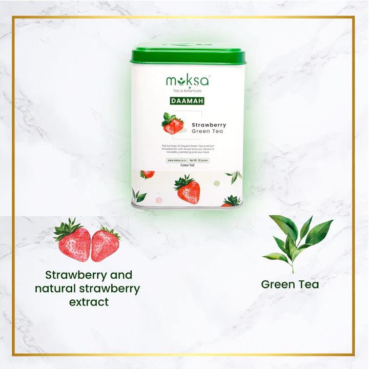 Moksa Strawberry Green Tea - CBD Store India